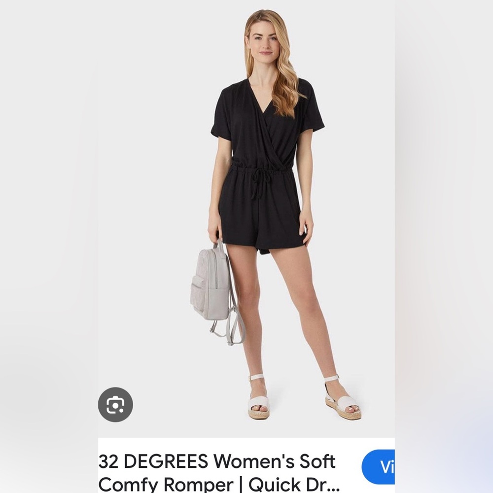 32 Degrees V-Neck Romper Sz Lg